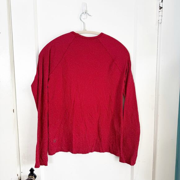 Athleta Girl Kids Power Up Shimmer Top Red Silver Sparkle XXL 16 NWT Stretch - Picture 11 of 13